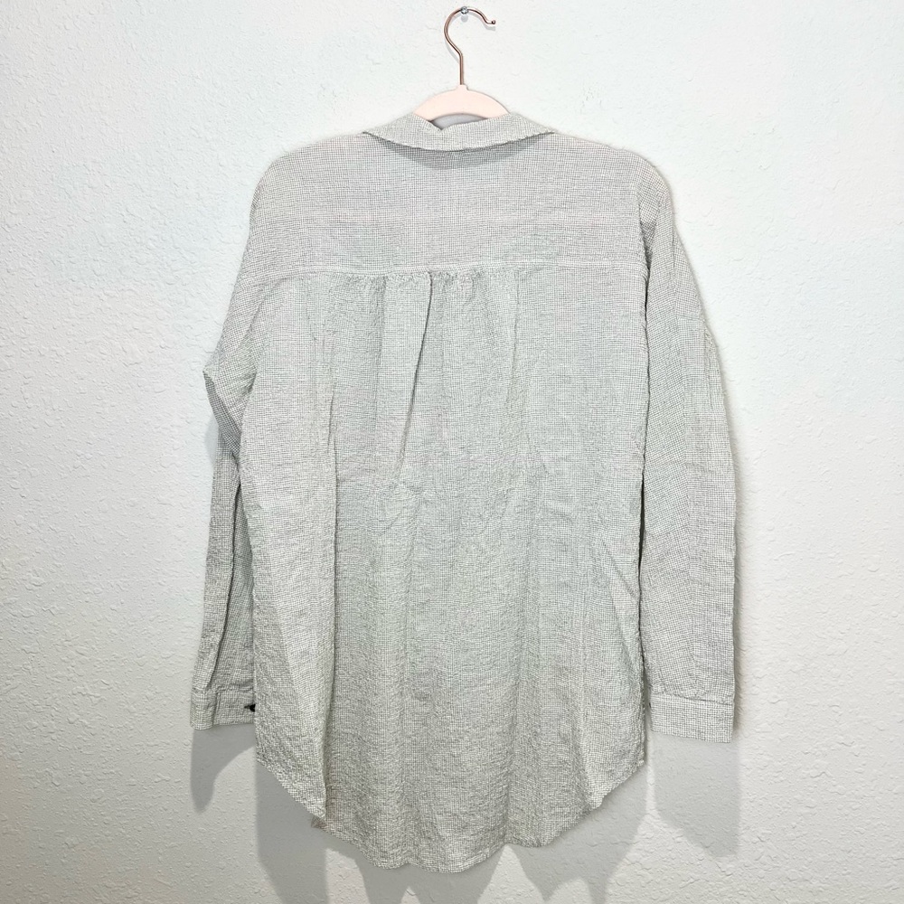 Free People Love Her Madly Puckered Checked Size Extra Small XS - Picture 4 of 10